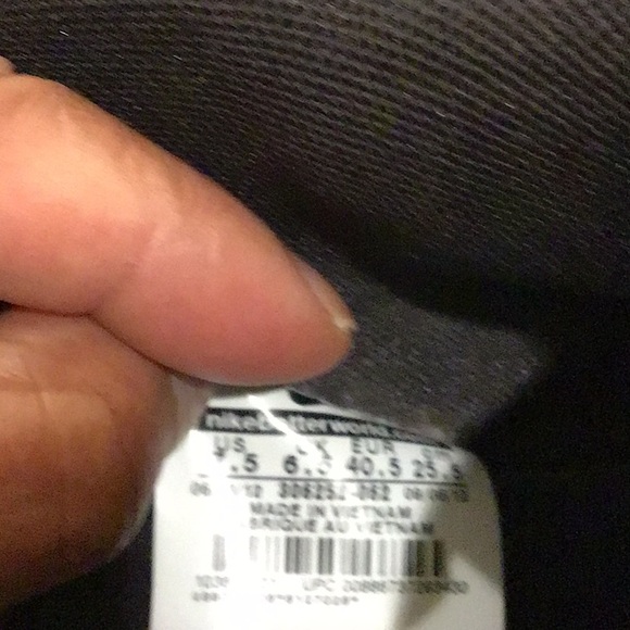 Nike Air Flight size 7.5 black/grey retro 2012 306252-062 used good condition - Picture 8 of 10